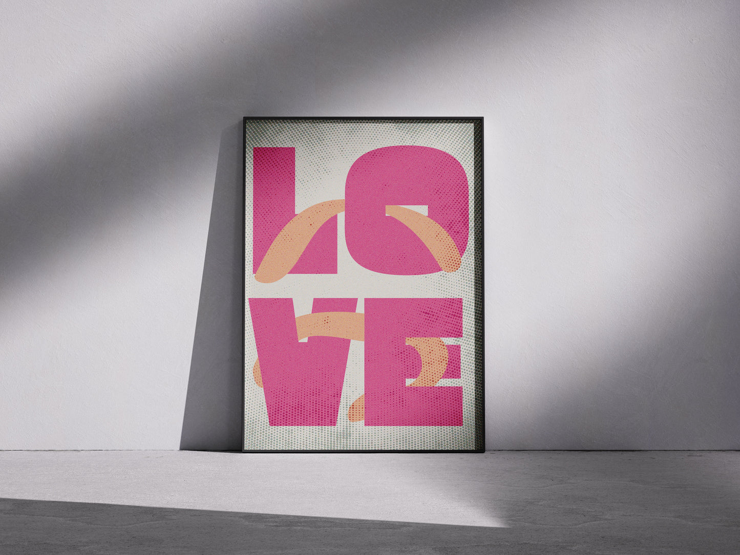 'LOVE' Textured poster